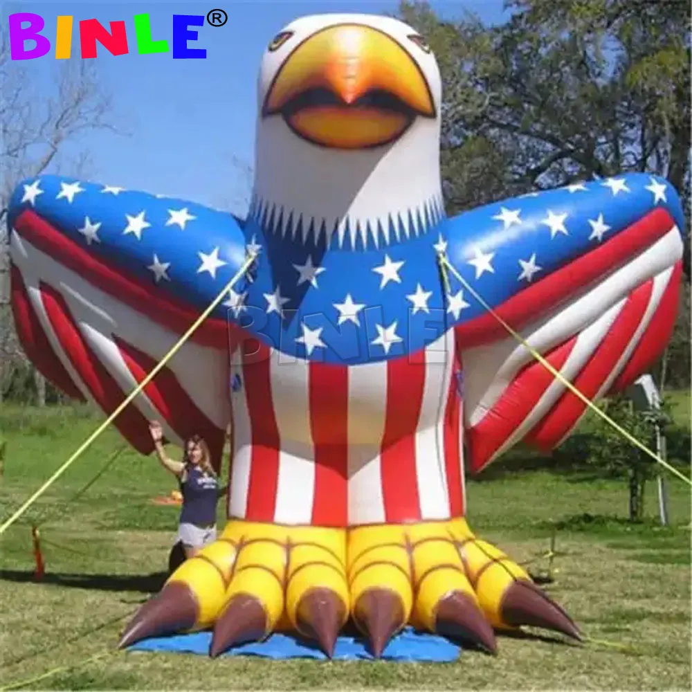 

Professional Factory Advertising Giant Inflatable Eagle Model Inflatable Animal Cartoon Mascot Balloon For Advertising