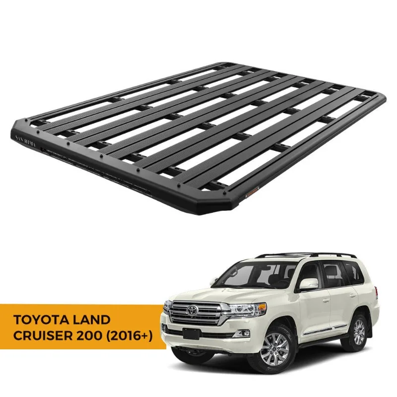 

Рама крыши на платформе LC200 для бездорожья 4X4 из алюминиевого сплава с 28-дюймовой однорядной светодиодной лентой Toyota Land Cruiser 200