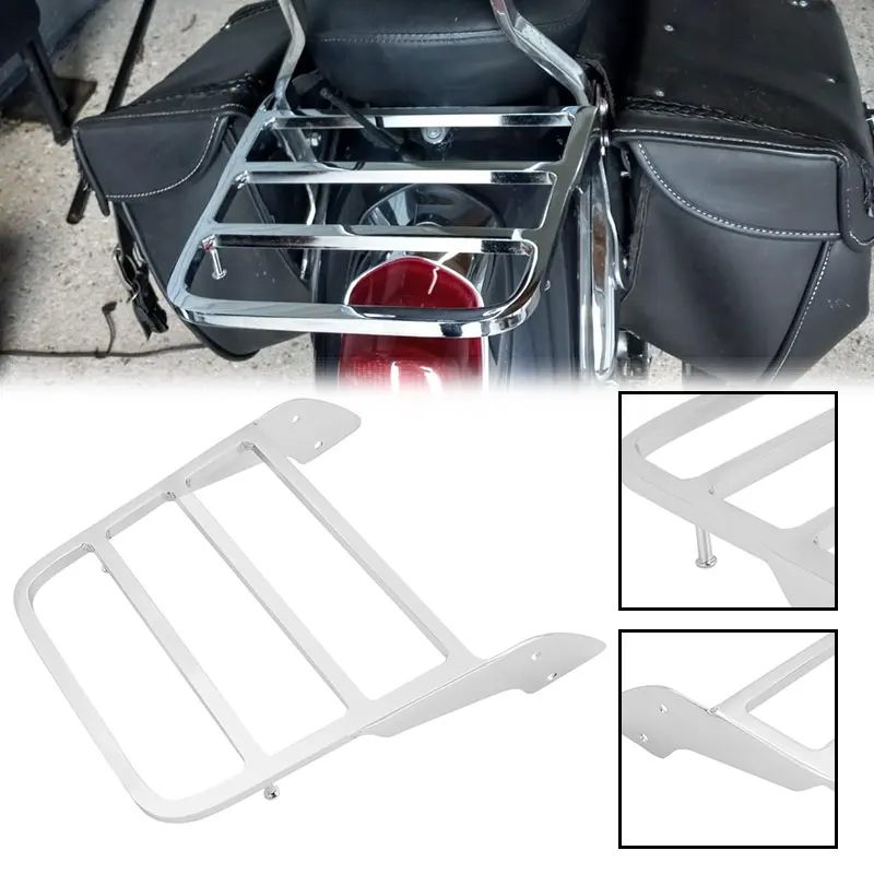 Motorcycle Rear Luggage Rack Solo Seat Sissy Bar For Honda Shadow Spirit VT750DC VT400 VT600 VT1100 VF250 VF750