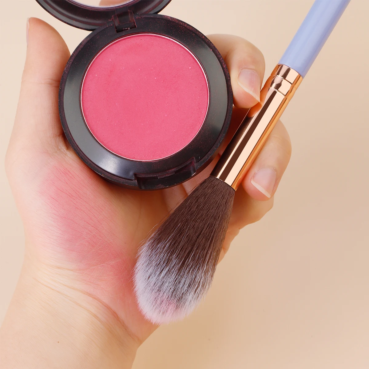 1/5/10 pièces professionnel Blush mettre en évidence brosse à poudre libre Portable multifonction brosse de maquillage en fibres douces outils de beauté