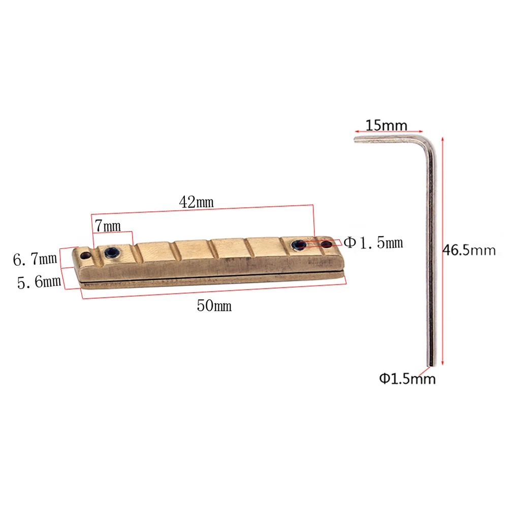 

Copper Pillow Acoustic Guitar Parts Nut Bridge Brass Repair Accessories Professional