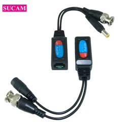4K 8MP CCTV Video Power Balun RJ45 Coax BNC HD Twisted Pair Transceiver Connectors to CAT5e 6 For HD 8MP AHD CVI TVI CVBS Camera