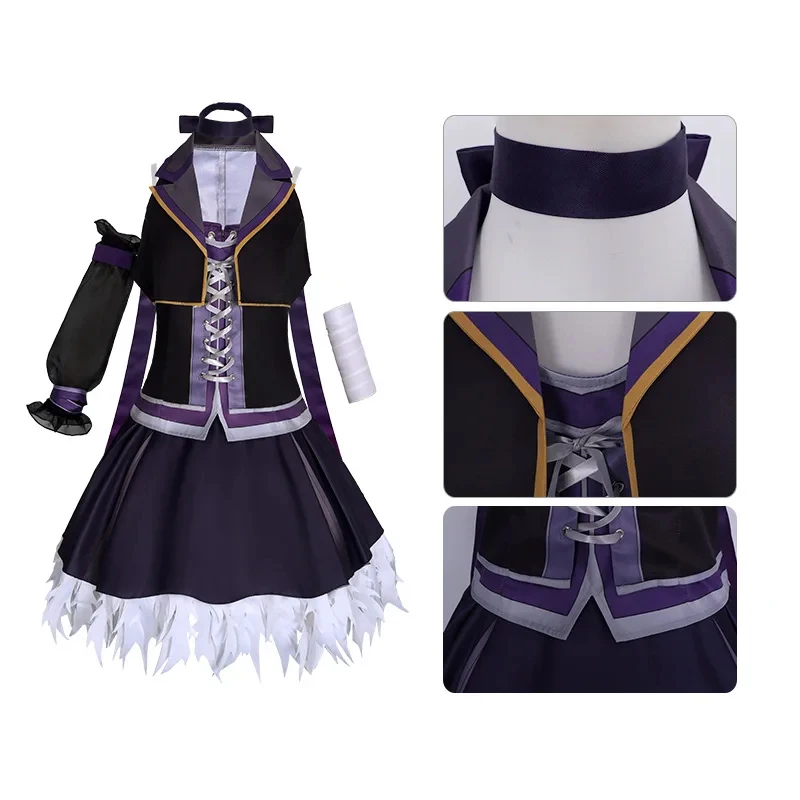 

V3 Flower V4 Cosplay Virtual YouTuber Costumes Short Mini Dress and Pants Suit Unisex Outfit for Anime Party FD1;6