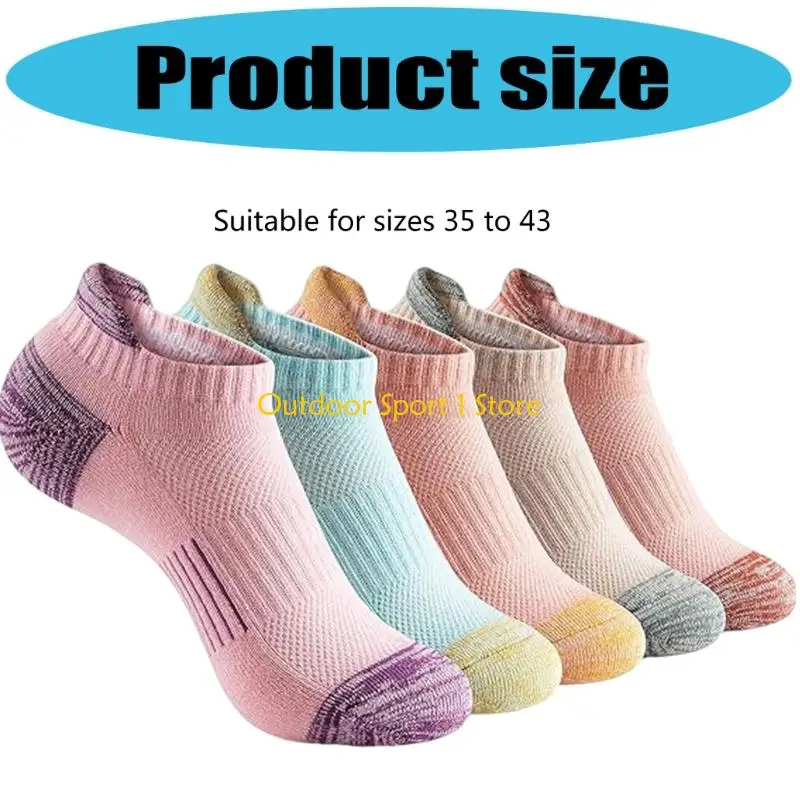 A0KA 5 أزواج الرجال النساء الجري الجوارب الكاحل الجوارب الجوارب القصيرة المدرب الجوارب جوارب رياضية جوارب رياضية الجوارب #6