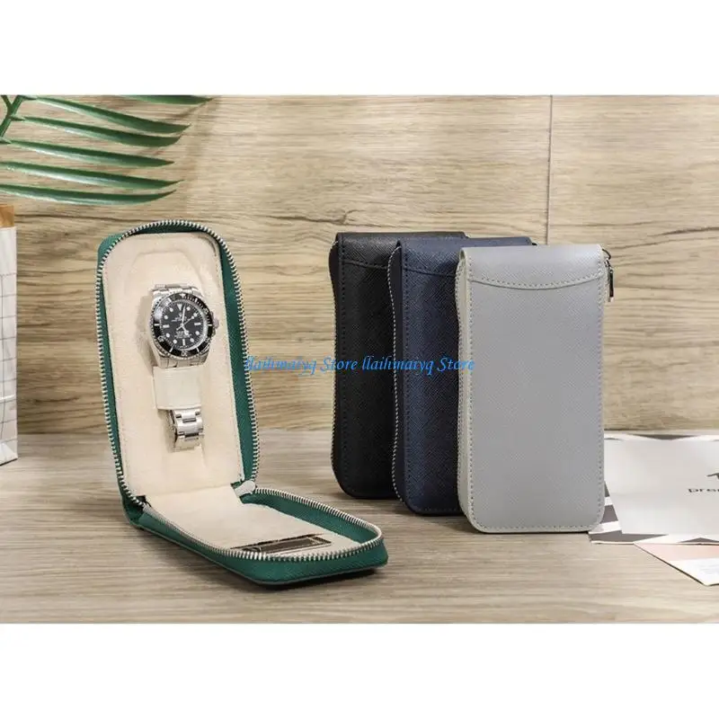 

573b Vintage Leather Watch Case Case Case Harge Box для часов для часов