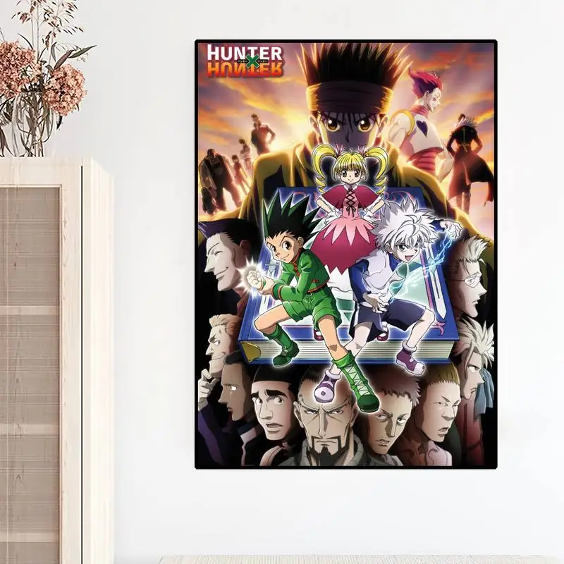 Anime HUNTER x HUNTER Gon Zoldyck Hisoka POSTER Poster stampe pittura murale camera da letto soggiorno decorazione casa