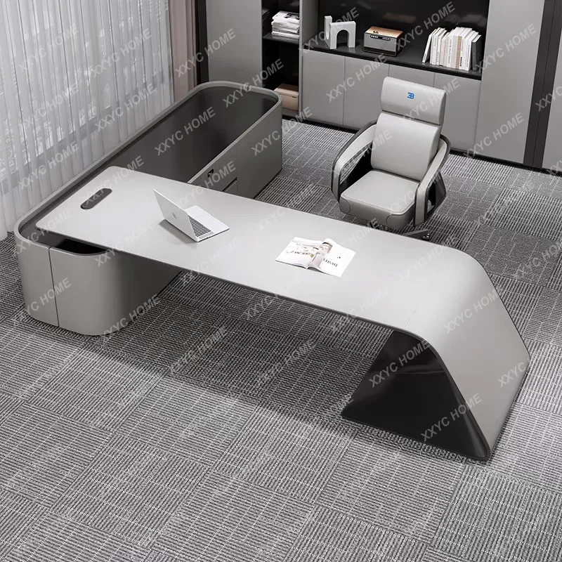 

K Fashion light luxury boss table Modern simple office paint supervisor single high-end desk