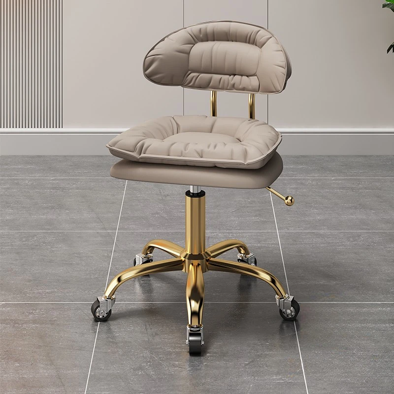 

Treatment Backrest Professional Barber Chair Lounge Master Salon Chair Stool with Wheels Barbershop 의자 Silla Salon Furniture AA