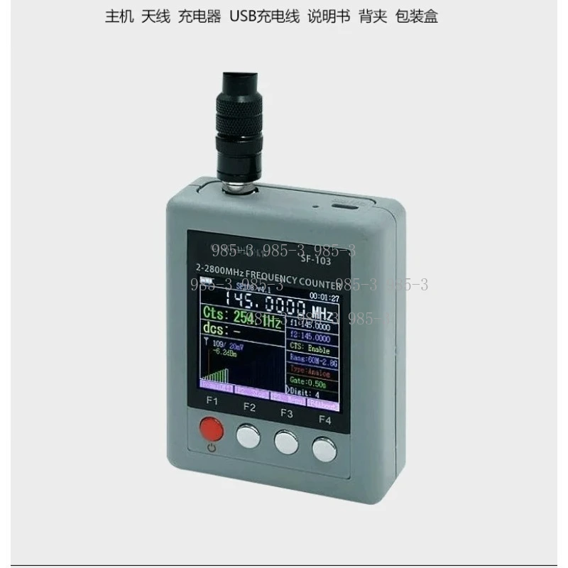 Wide Range Digital Frequency Counter, 2MHz-2800MHz Support CTCSS/CDCSS Signal Test Frequency Meter
