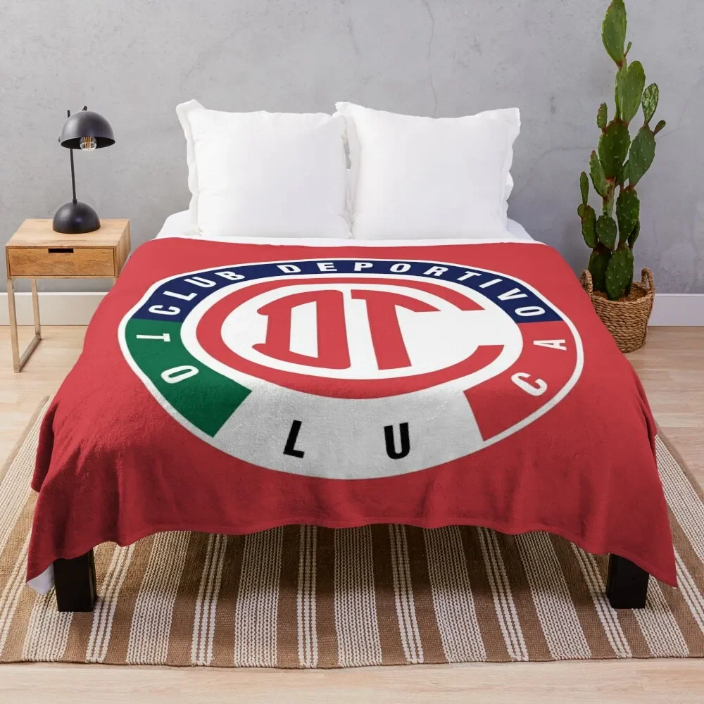 Deportivo Toluca Futbol Club Mexican Diablos Rojos Throw Blanket funny gift Polar Blankets