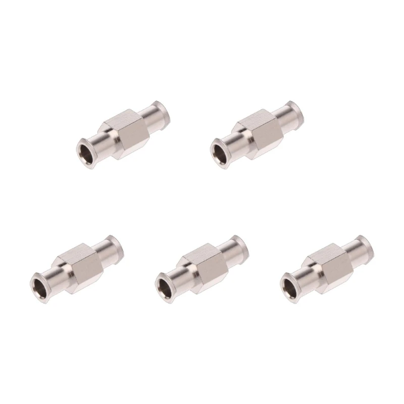 Acoplador do adaptador do fechamento 5 pces com peças do conector ferragem do fechamento da abertura 4mm fêmea fêmea