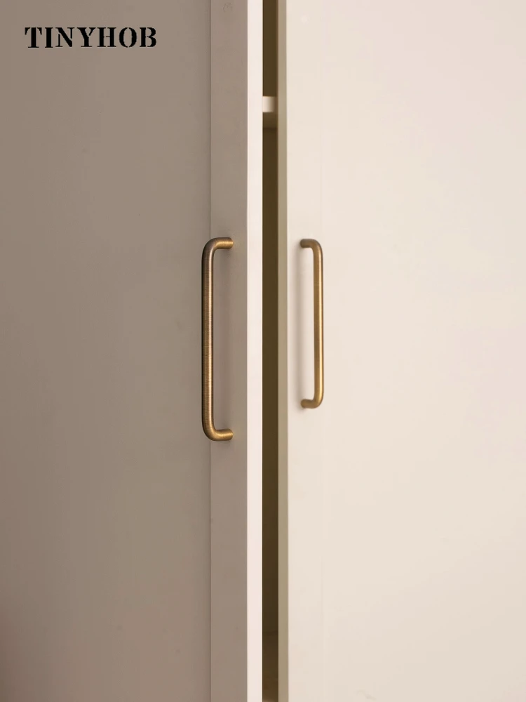 Tinyhob Minimalism Bronze Furniture Handles Wardrobe Kitchen Cupboard Cloakroom Bedside Small Cabinet Handle Decorative Knob