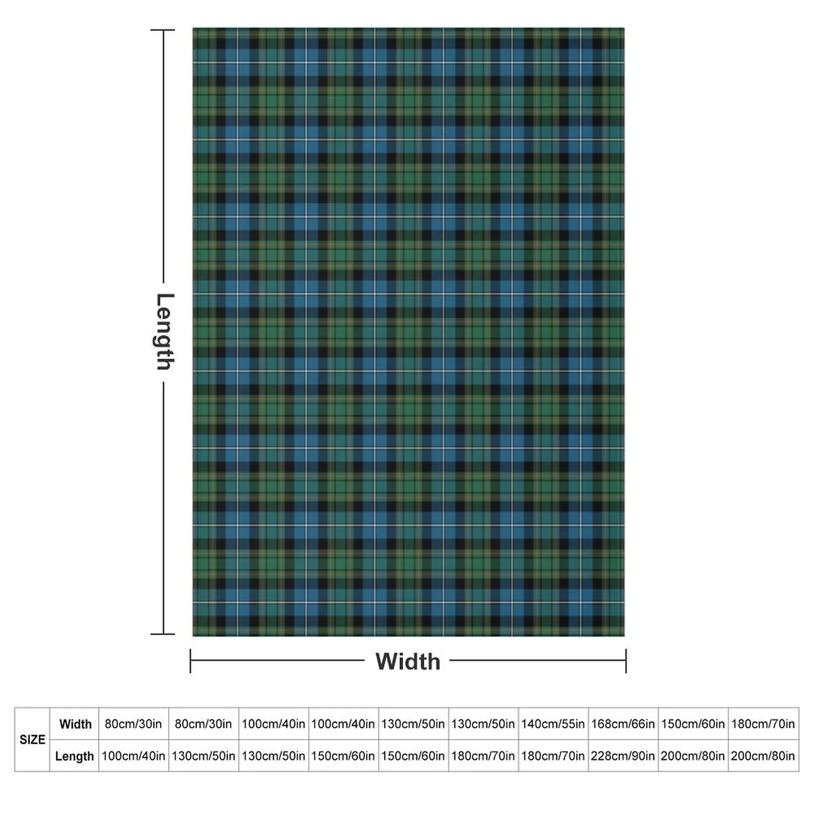 Clan MacRae Hunting Tartan Throw Blanket Thermals For Travel Sofa Throw Decoratives Blankets