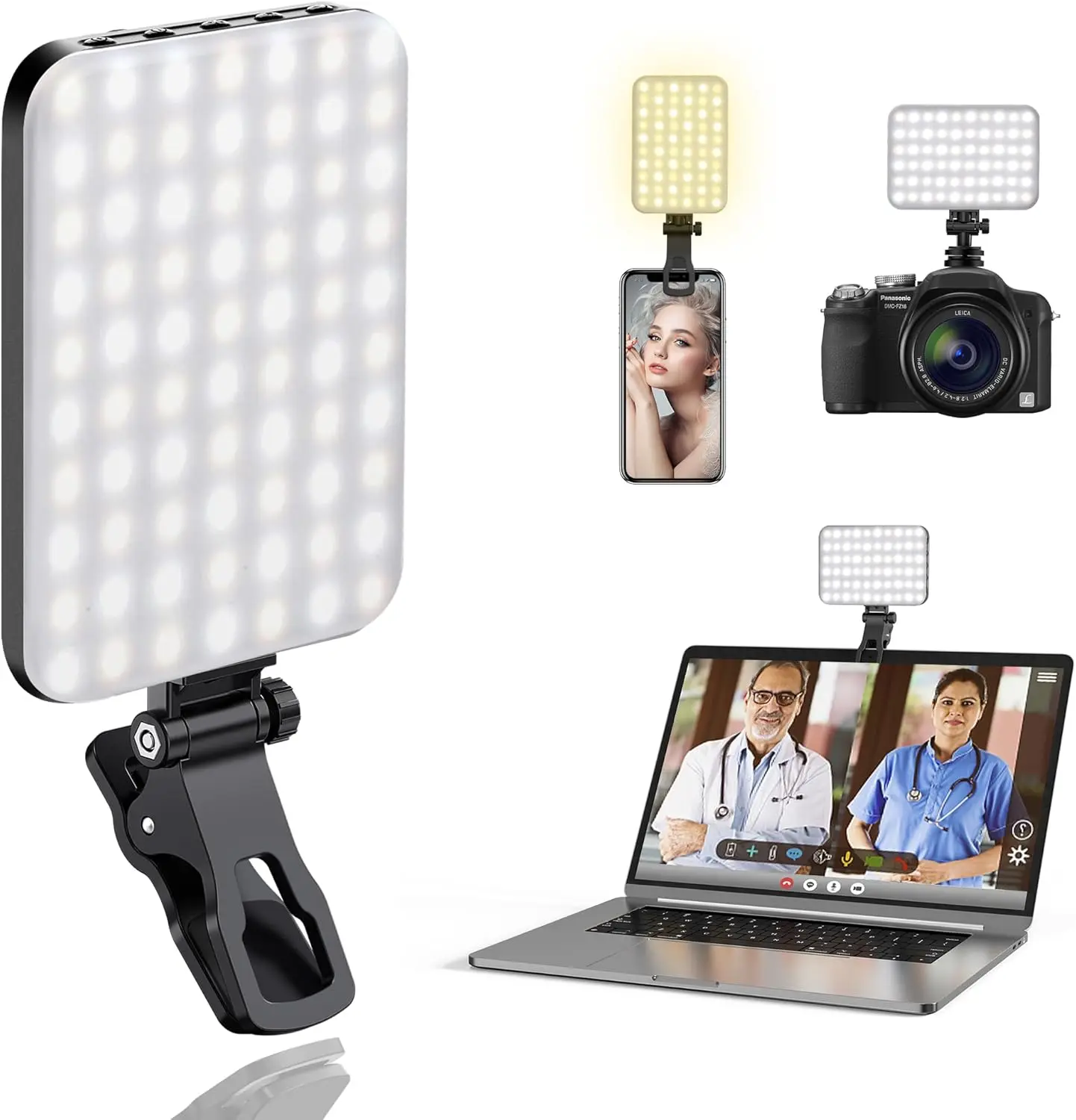 60-led-portable-selfie-light-with-clip-tripod-adapter-rechargeable-2200mah-cri-97-3-modes-for-phone-webcam-makeup