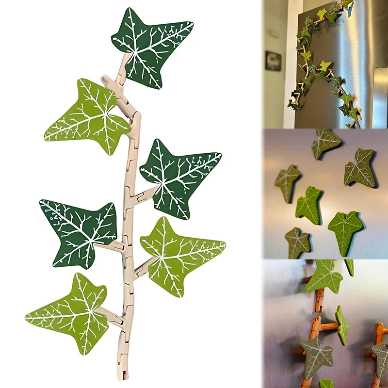 English Ivy Fridge Magnet With Articulating Stems 3D Printed Magnets For Fridge Strong Fridge Magnets For Fake Ivy Grocery List