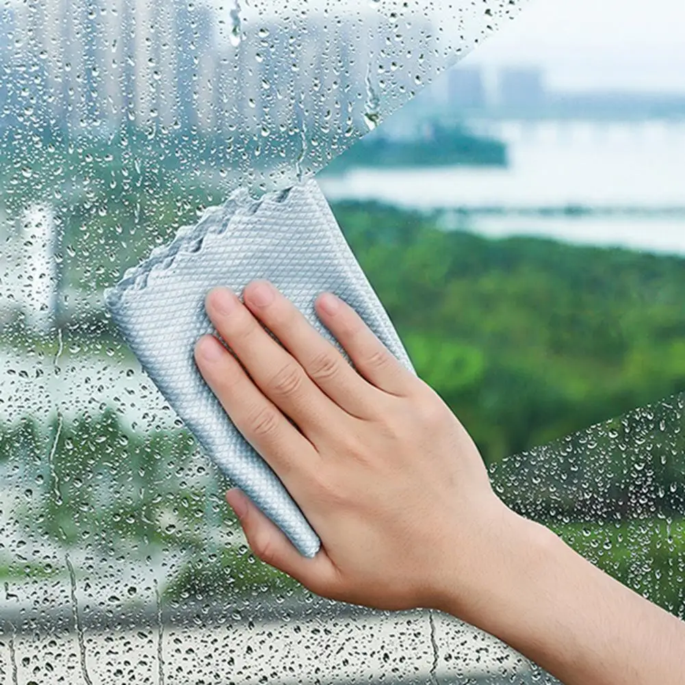 Fish Scale Cloth 5/10pcs Fish Scale Microfiber Cloths Absorbent Reusable Dishcloths Scratch-free Kitchen Glass Rags 30x40cm