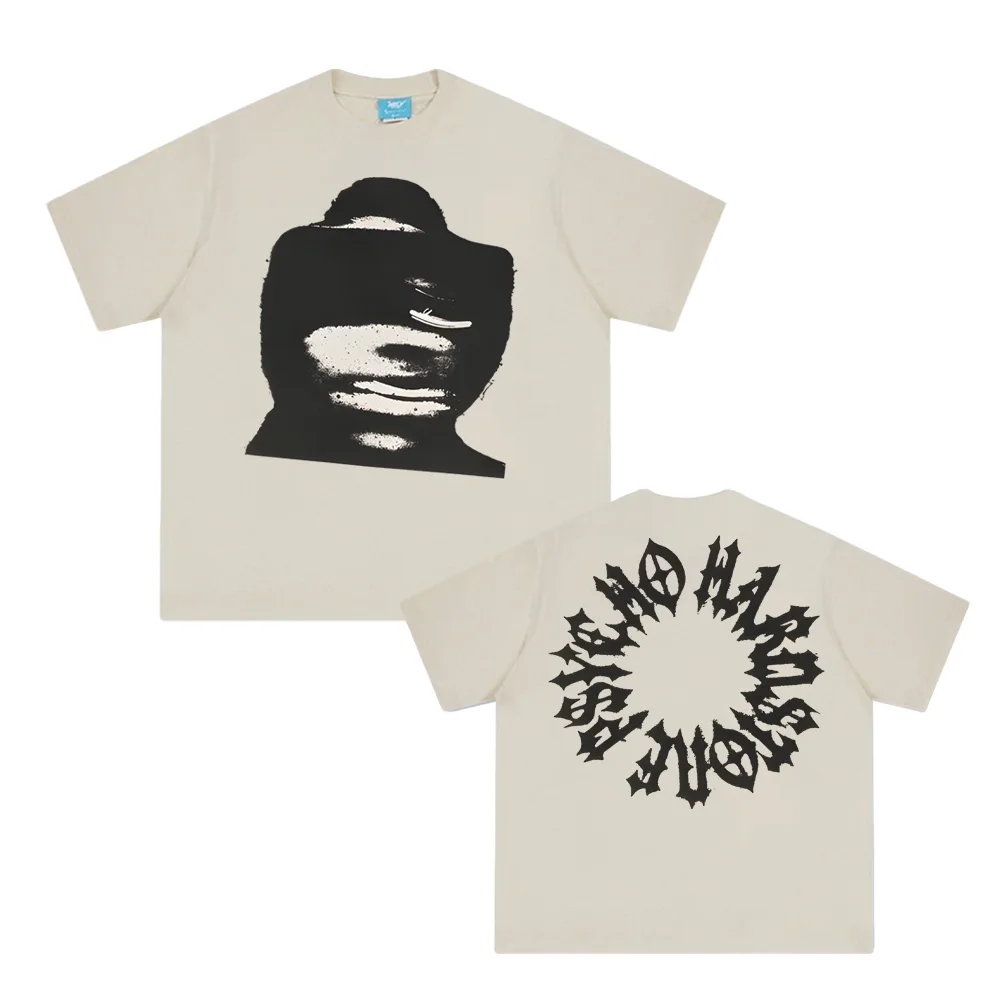 

Don Toliver- HARDSTONE PSYCHO BLUR TEE Summer HighQuality Weeknd TOPS Round Neck Unisex Summer 100%cotton Female/Male Clothing