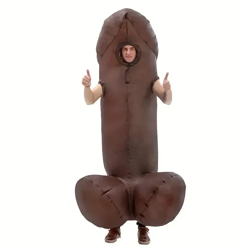 Disfraz de pene inflable para adulto, Adorable disfraz de pájaro inflable, disfraz divertido para Cosplay, despedida de soltero