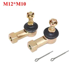 M10*M12 Tie Rod End Kits Ball Joint Positive And Negative Rocker Steering Ball Joints For ATV UTV Honda Quad Bike Go Karting