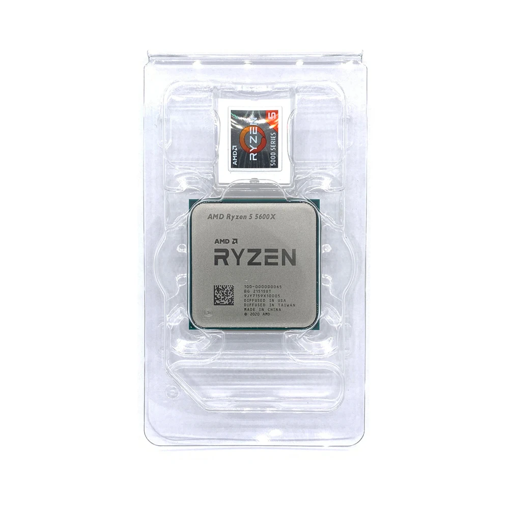 NEW AMD Ryzen 5 5600X R5 5600X 3.7 GHz Six-Core twelve-Thread 65W CPU Processor L3=32M 100-000000065 Socket AM4 with cooler fan