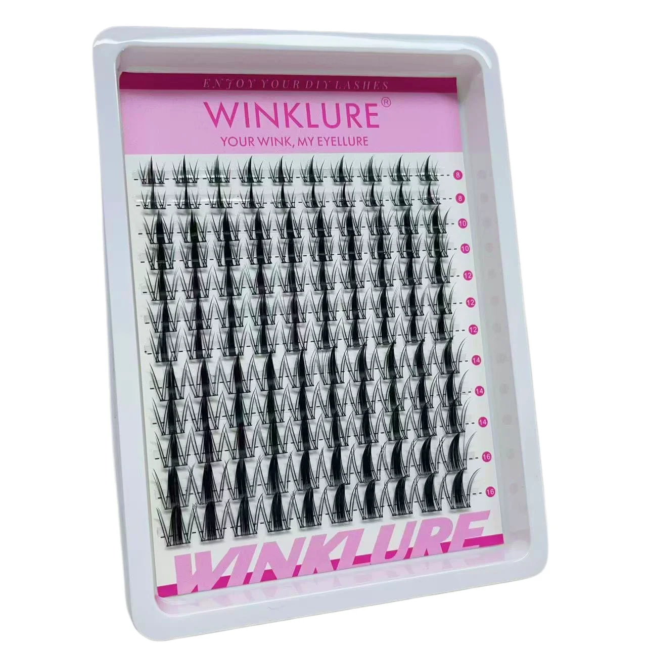 WINKLURE Fairy Lash Clusters Natürlicher Look Manga Wimpern-Cluster Wispy D-Curly Cluster Wimpernverlängerungen 120 Stück 8-16MM – Detail 8