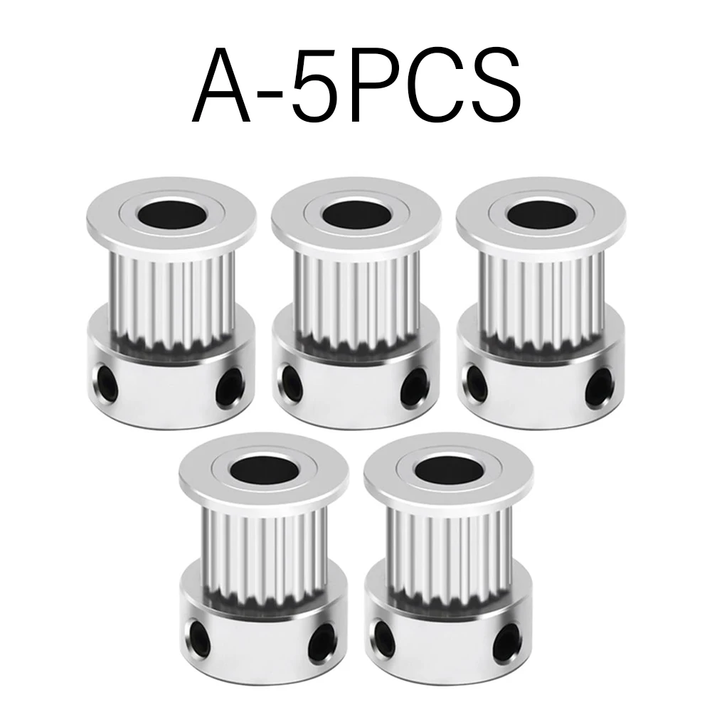 Precision Engineered Synchronous Wheels Set of 5 with 20 Teeth Compatible with 10mm Belt Width for Various Uses