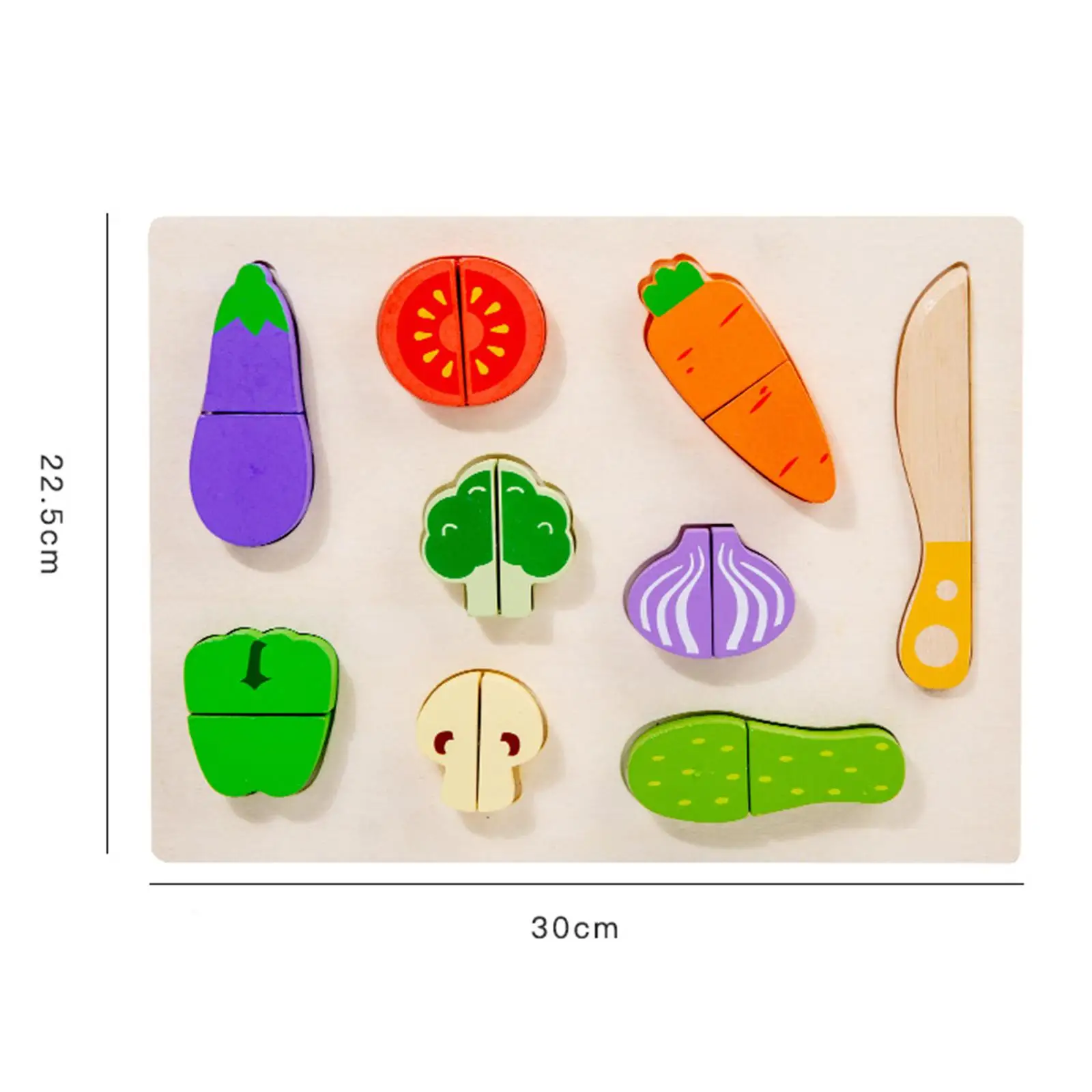 Cutting Vegetables Playset Vegetable Puzzle for Children Boys Birthday Gift