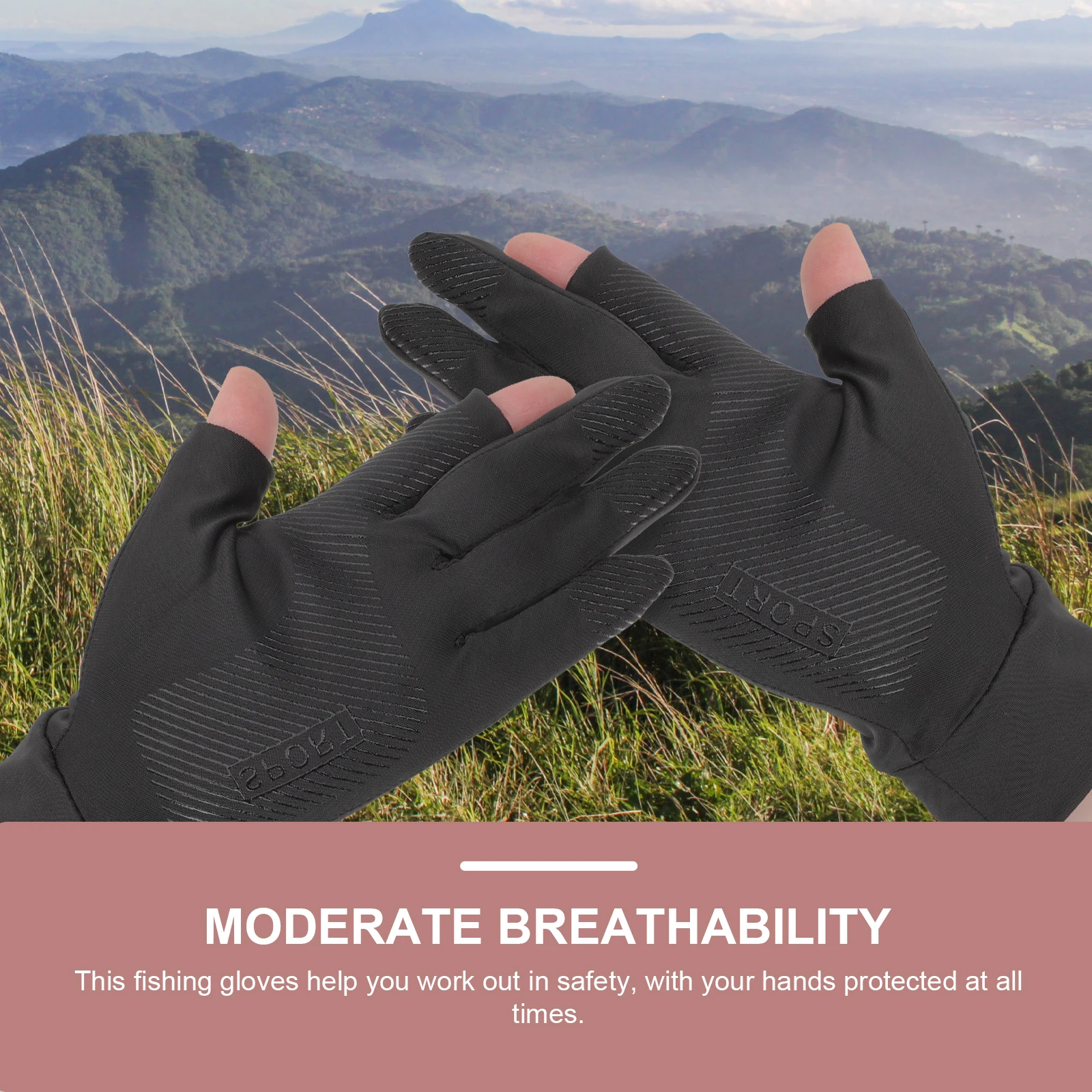 

1 Pcs Stylish Ice Silk Sunscreen Gloves Fishing Gloves for Women Durable Anti-slip Breathable Outdoor Sports Gear