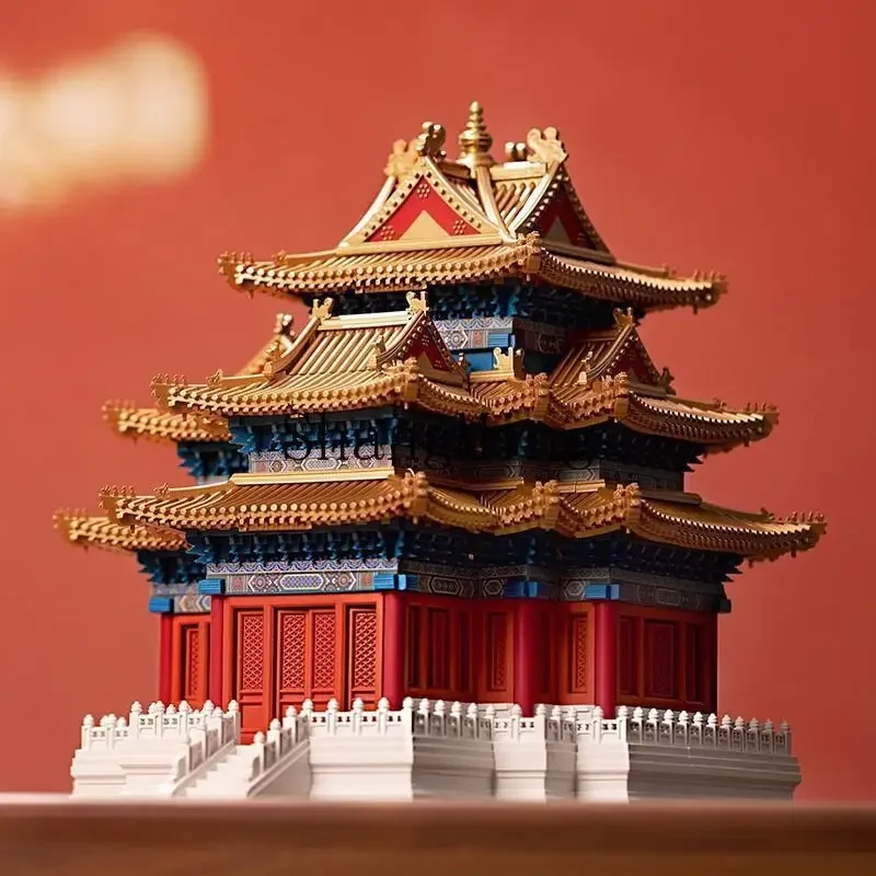 

CLL Falcon Tower Compatible tenon and mortise structure building difficult assembly ornament