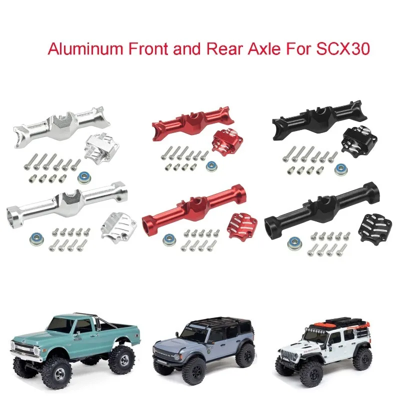 

SCX30 Aluminum Rear Axle Gear Box Skid linkUpgrade Set for 1/30 Axial SCX30 RC Cars Upgrade Parts