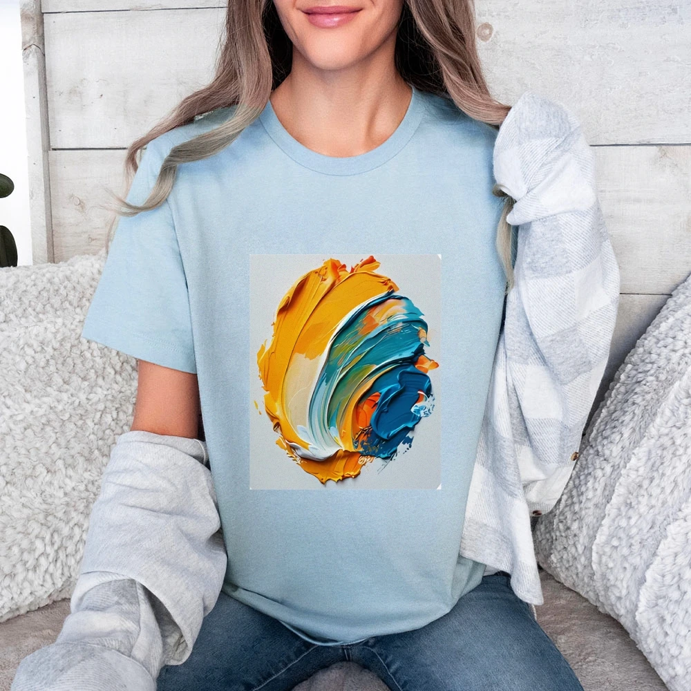 

Casual Short Sleeve T-Shirt - Soft Cotton Fabric, Relaxed Fit for Daily Wear, Classic Crew Neck, Breathable & Comfortable