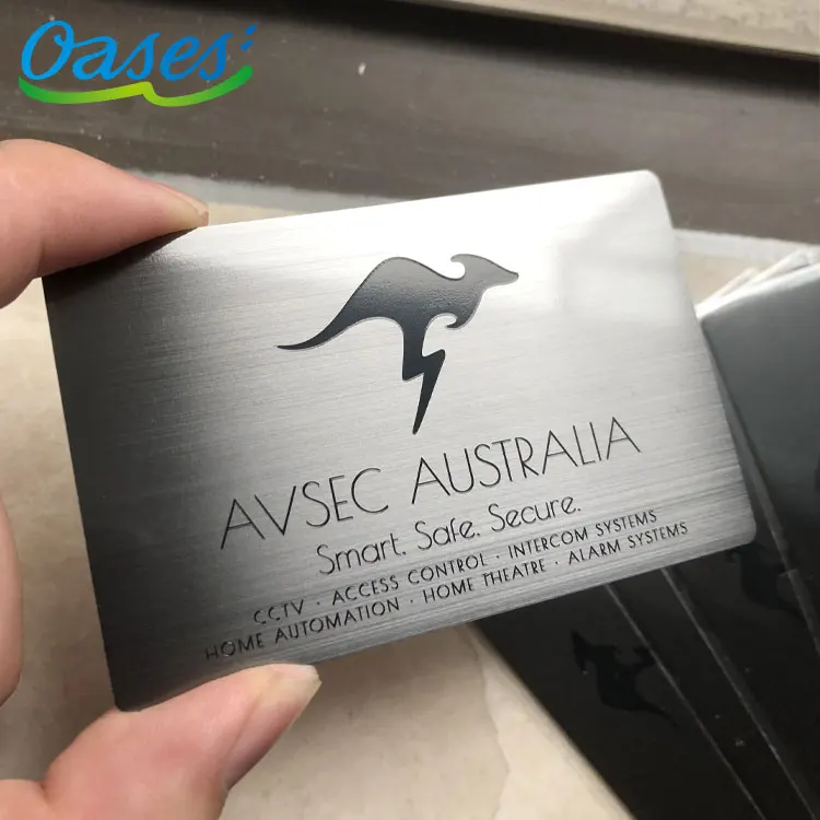 Customized query 2025 High Quality Custom Logo Pattern Business Gift Advertising Use Metal Business Card with Personalized Desig