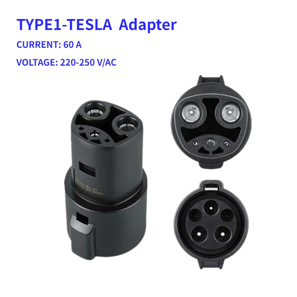 ELectric Car Charging Connector Type 1 Type2 CCS1 CCS2 to Tesla Convertor EVSE EV Charger Adapter for Tesla Model X/Y/3/S