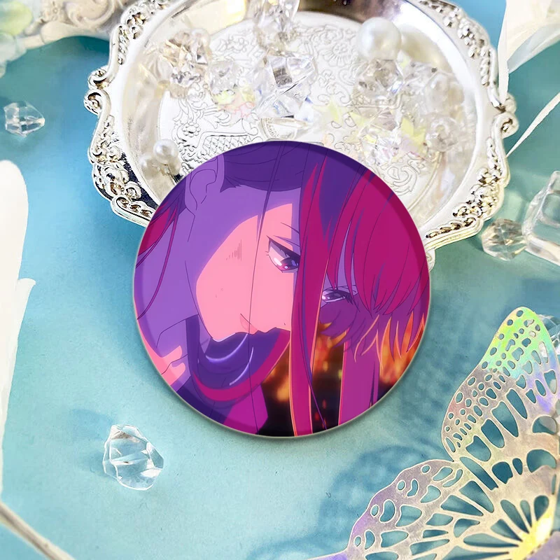 The Tunnel To Summer,The Exit of Goodbyes Pins Round Cartoon Brooches for Backpack Cothes Accessories Anime Collection Badge image 3