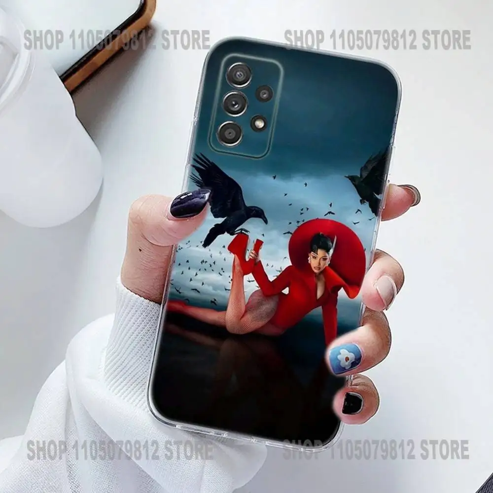 حافظة هاتف Am I the Drama C-Cardi B من السيليكون لهاتف سامسونج S30,23,21,22,20 FE lite,S10,9,PIus Note20 Ultra Soft Transparent #5