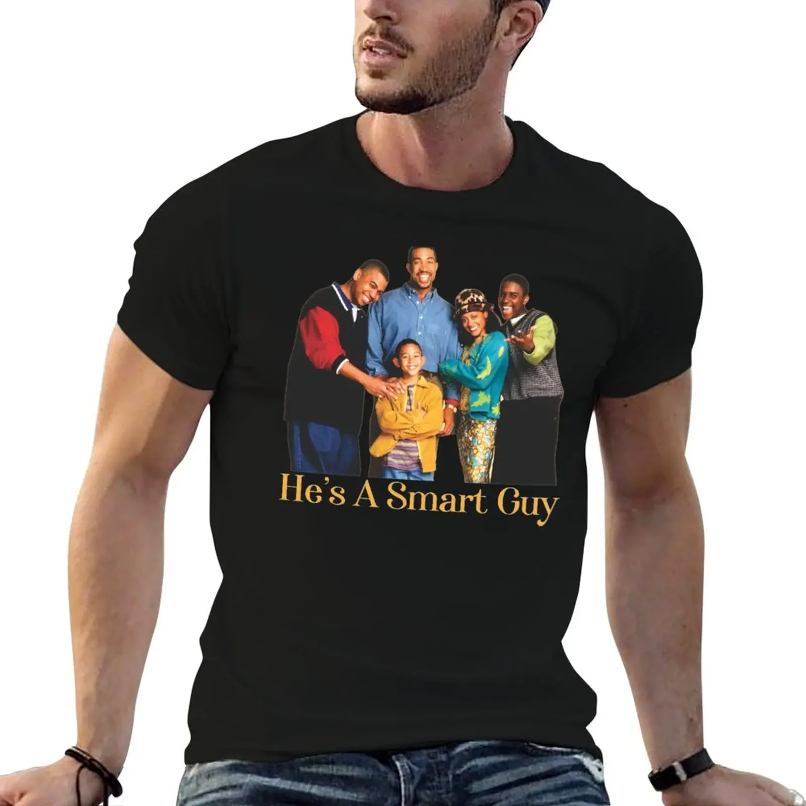 

He’s A Smart Guy - Smart Guy Lyrics T-Shirt cotton man t-shirts Blouse funny costumes rapper graphic tees cotton t shirt men