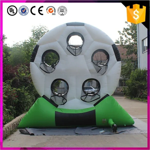 cheap inflatable football shooting game/outdoor ball shooting game/inflatable football board