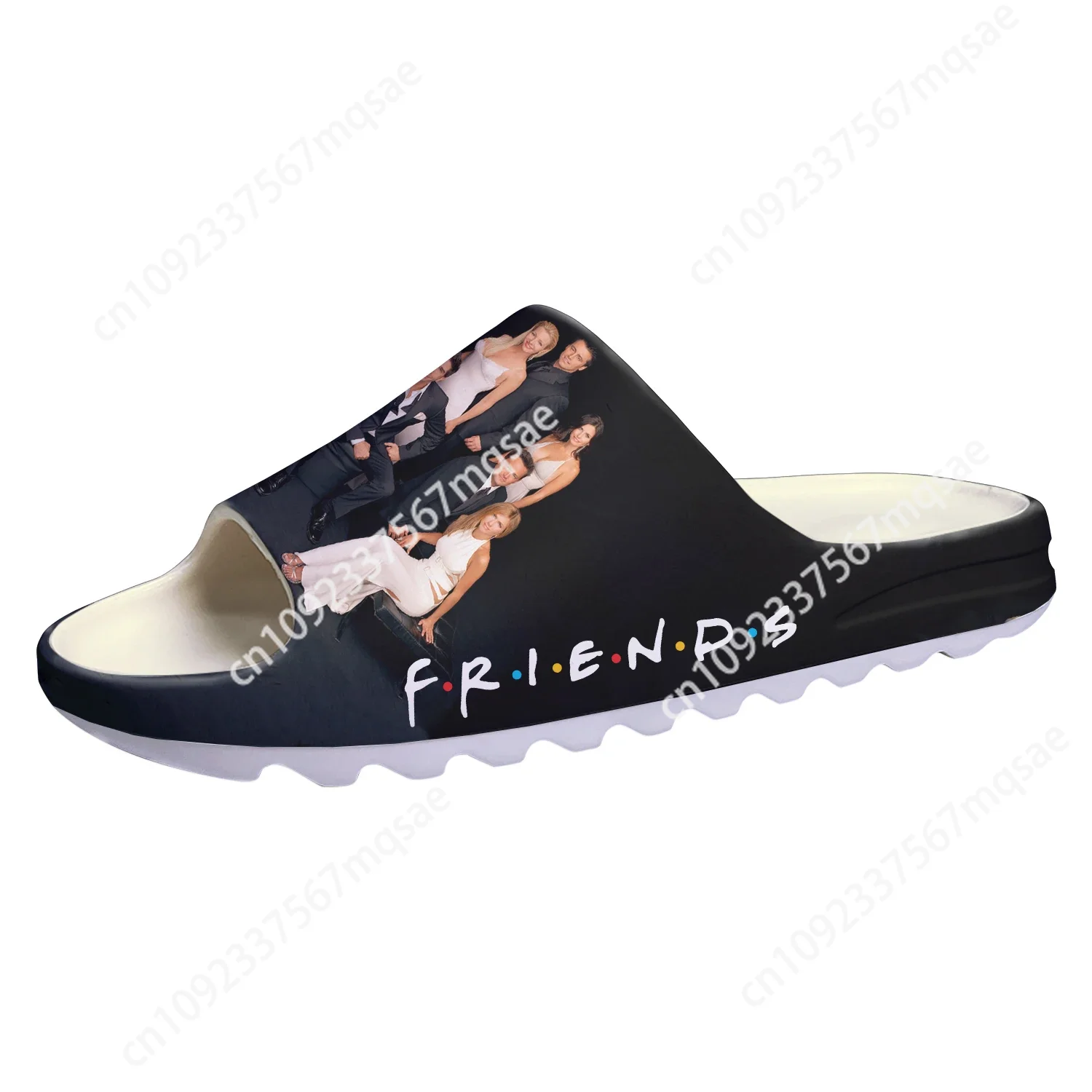 Friends TV Show Central Perk Coffee Soft Sole Sllipers Home Clogs Customized Step On Water Shoes Mens Womens Teenager Sandals