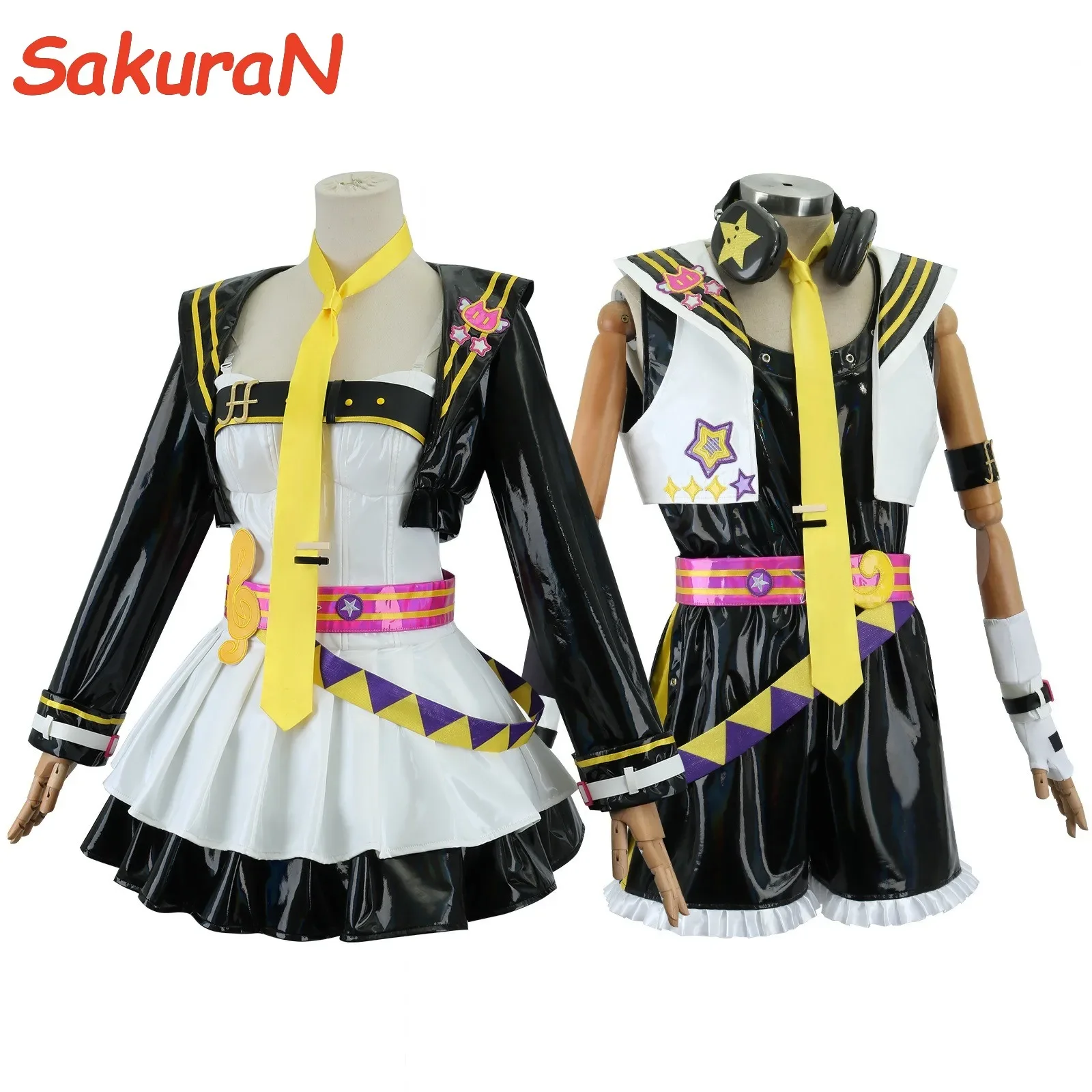 Rinn/Lenn Cosplay Costume【XS-3XL】 Women Men Cute Costume Muse Dash Rinn Cosplay Lenn Costume Plus Size 2025