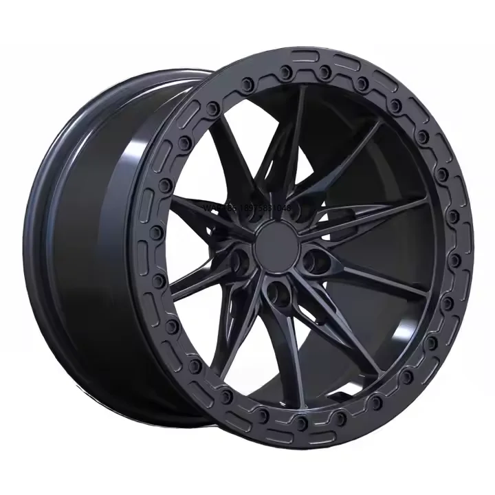 

17X 9.5 ET38 Gunmetal Deep Concave Beadlock Forged Wheels for Aluminum Alloy Racing Rims PCD 5X112 5x120 CB 66.5