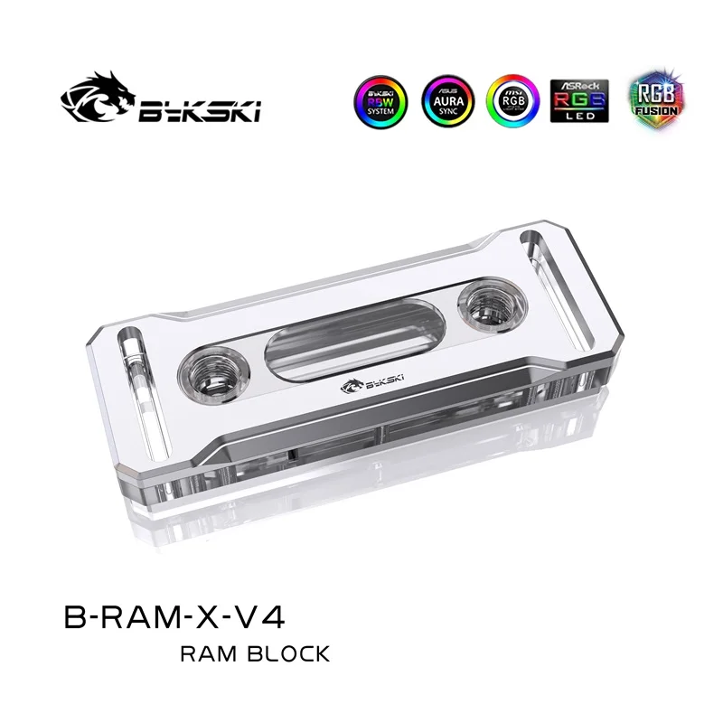 Bykski ram cooler waterblock ddr5 suporte de memória de canal duplo cooler ram dissipadores de calor A-RGB radiador cobre, B-RAM-X-V4