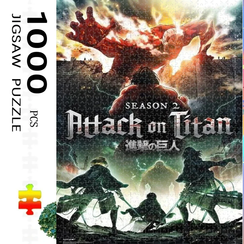 

Японское аниме-пазл «Атака Титанов», 500 деталей, сложная семейная игра для игровой комнаты, спальни, гостиной