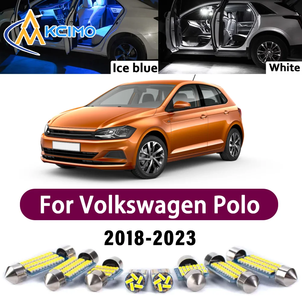 

Super Bright LED Interior Lamp Kit For Volkswagen Polo MK6 VI AW1 BZ1 2018-2023 Error Free Canbus Reading Mirror Light Bulbs