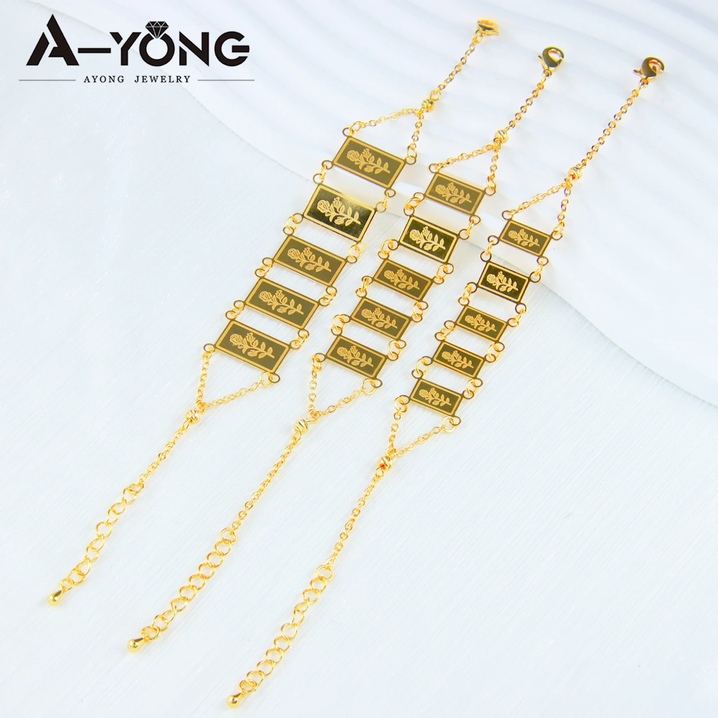 

Arab Gold Color Cuff Bracelet 18k Gold Plated Islamic Women Charm Bangles Italian Vintage Jewelry for Wedding Party Jewelry