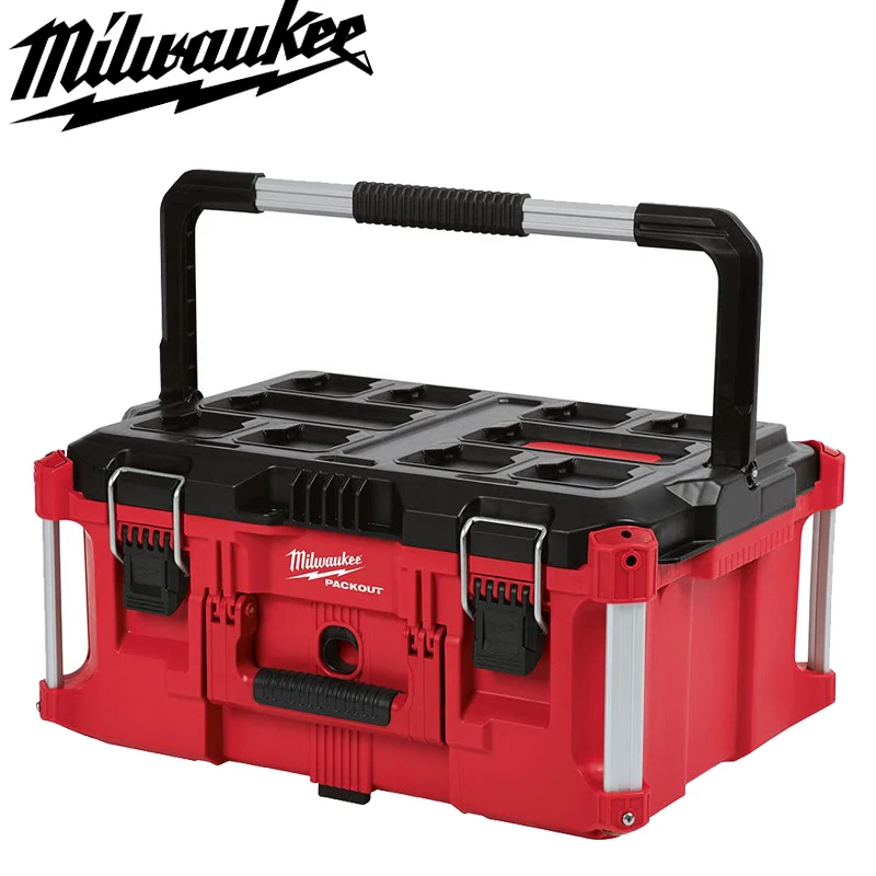 Milwaukee PACKOUT 48-22-8425 Durable Large Tool Box Bearing 100 Pounds IP65 Level Weatherproof Seal Large Tool Box