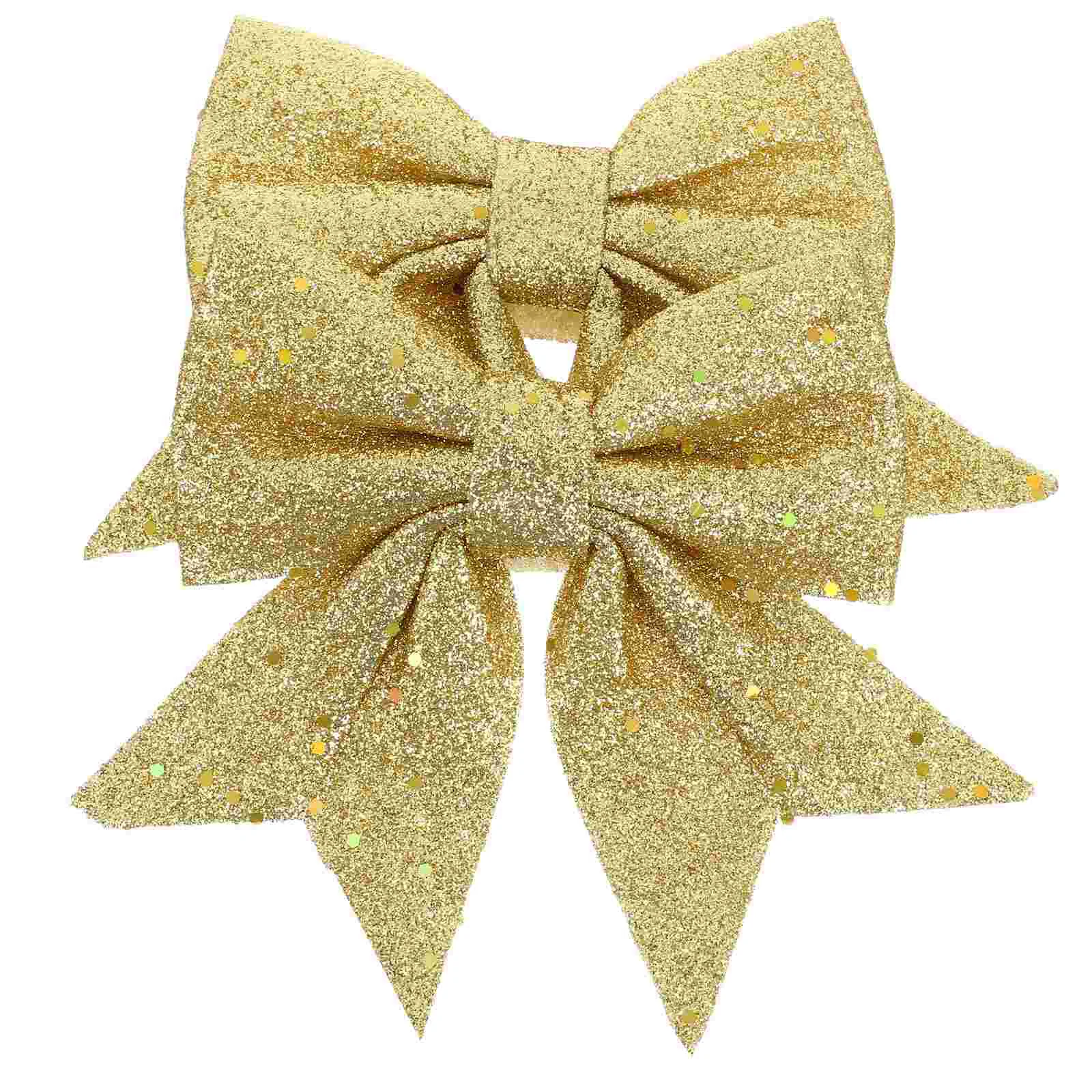 

2Pcs 14cm Glitter Bowknot Christmas Decorations Reusable Safe Buffalo Check nament for Xmas Tree Party Favors Garland