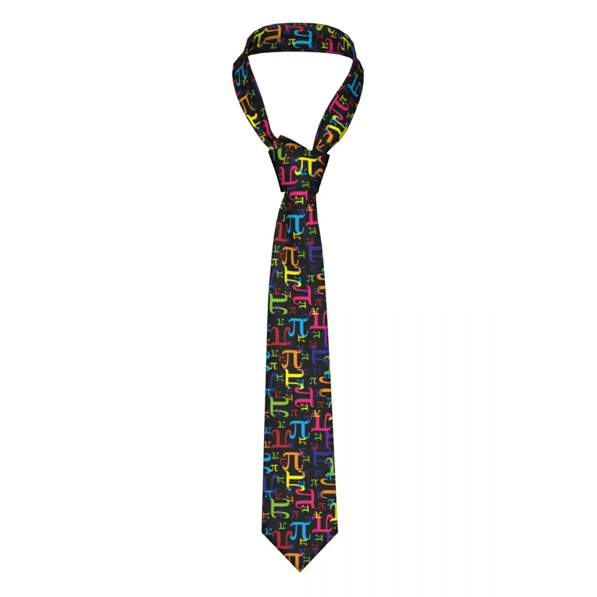 Fashion Pieces Of Pi Necktie Men Personalized Silk Math Science Nerd Geek Office Ties