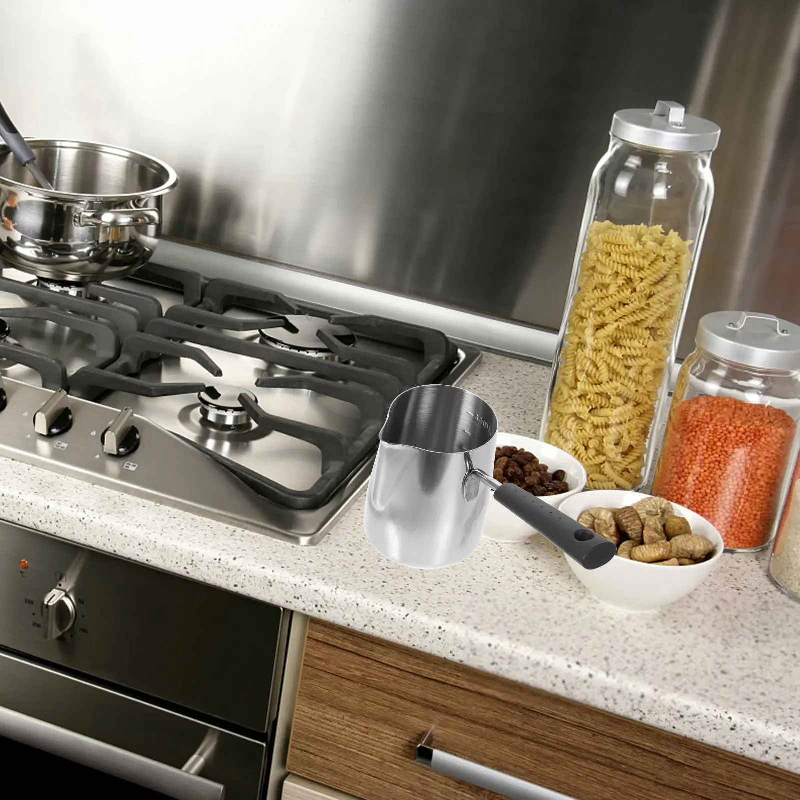 

Grade Stainless Steel Milk Frothing Pitcher for Latte Art Cappuccino Espresso Frothing Steaming Storage Ergonomic Handle