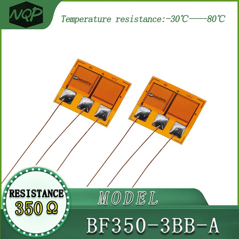 Strain Gauge BF350-3BB-A high precision, resistive type, with a resistance value of 350 ohms, used for load cells.