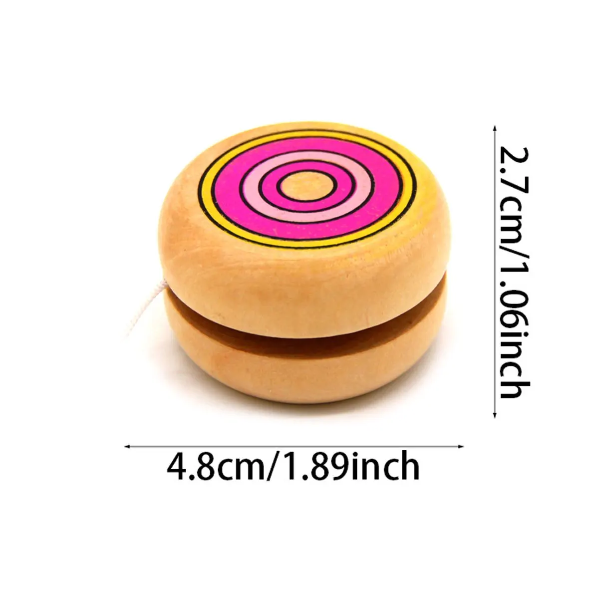 2PCS Wooden Yoyo Ball Set - Handcrafted Circular Exercise Toy for Adults, Party Games & Hobby Collection ZSY